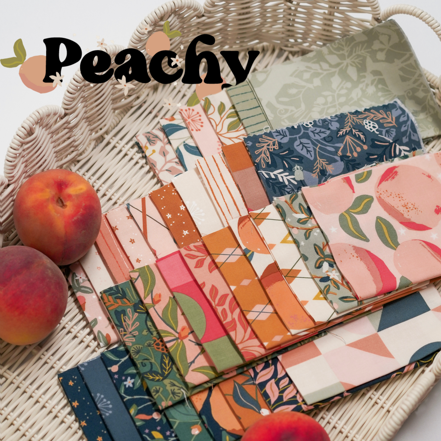 PREORDER Peachy Fat Quarter Bundle | Jessica Rose | Moda Fabrics