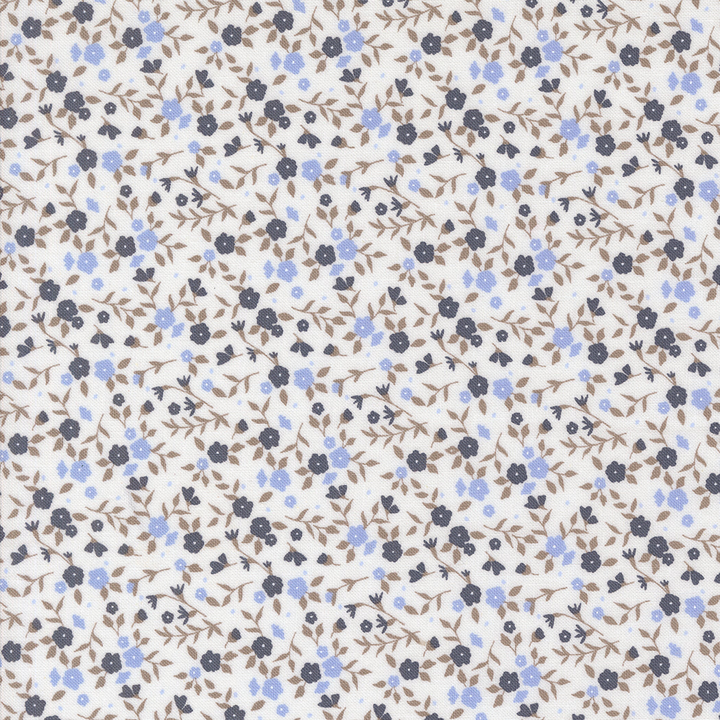 Tiny Floral Toss Small Floral - Cloud Indigo | Sun Drenched Fabric Collection | Designed by Sweetfire Road | Moda Fabrics | 43205 25