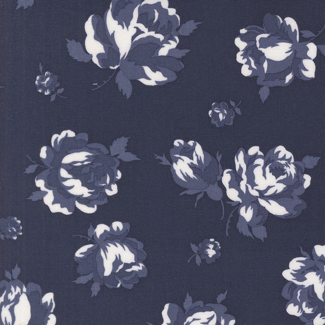 Rosie Florals - Navy | Summertime Collection | Designed by Camille Roskelley for Moda Fabrics | 55320 20