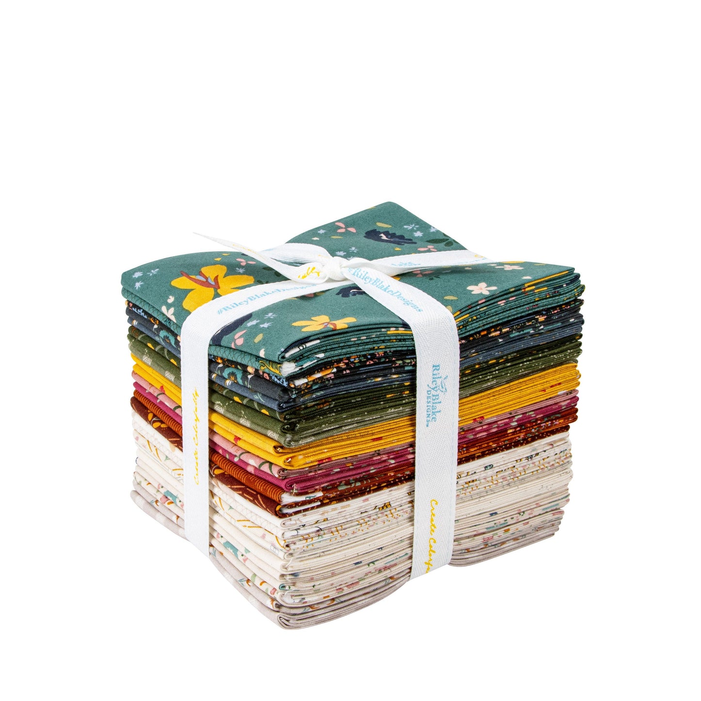 Feels Like Home Fat Quarter Bundle by Riley Blake | Designed by Amber Johnson | 24 prints