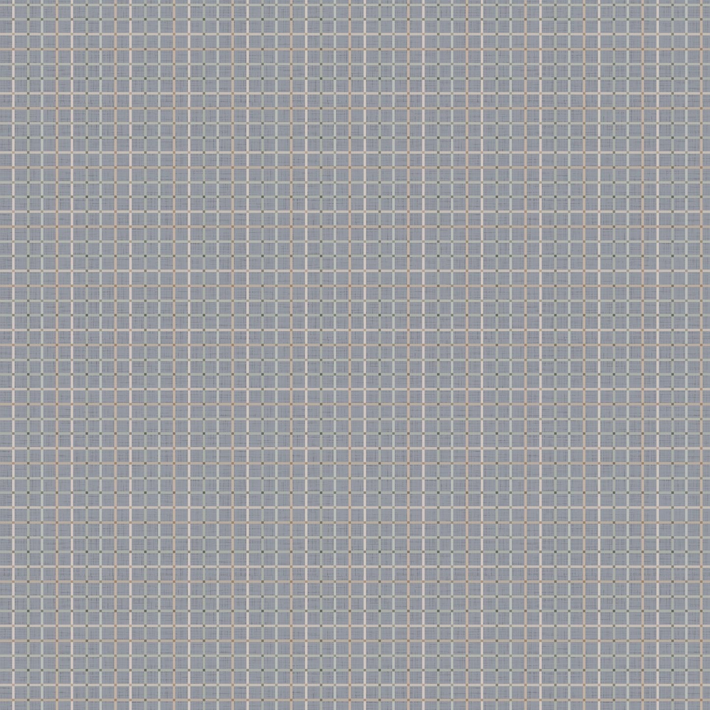 Plaid - Blue | Grassland Collection | Designed by Bernadette Urbanovics | FIGO Fabrics | 90923-40