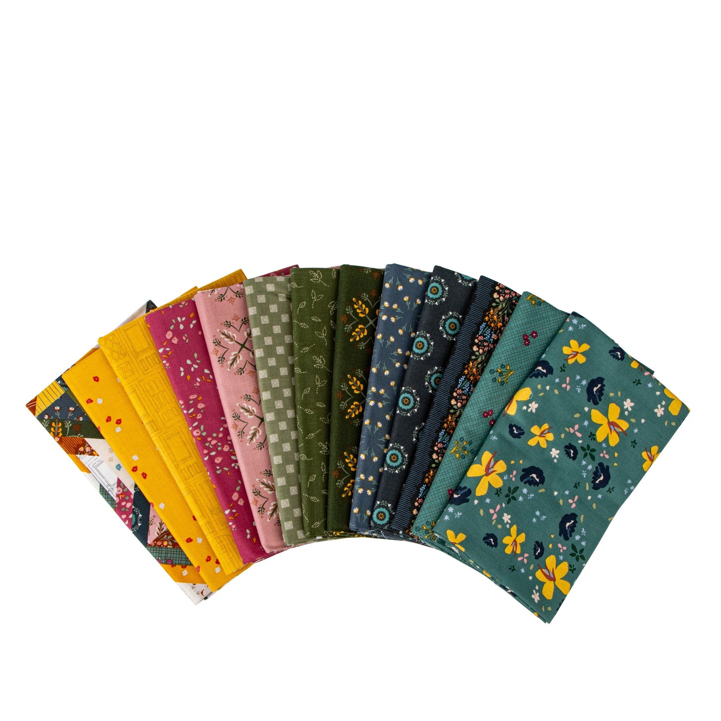 Feels Like Home Fat Quarter Bundle by Riley Blake | Designed by Amber Johnson | 24 prints