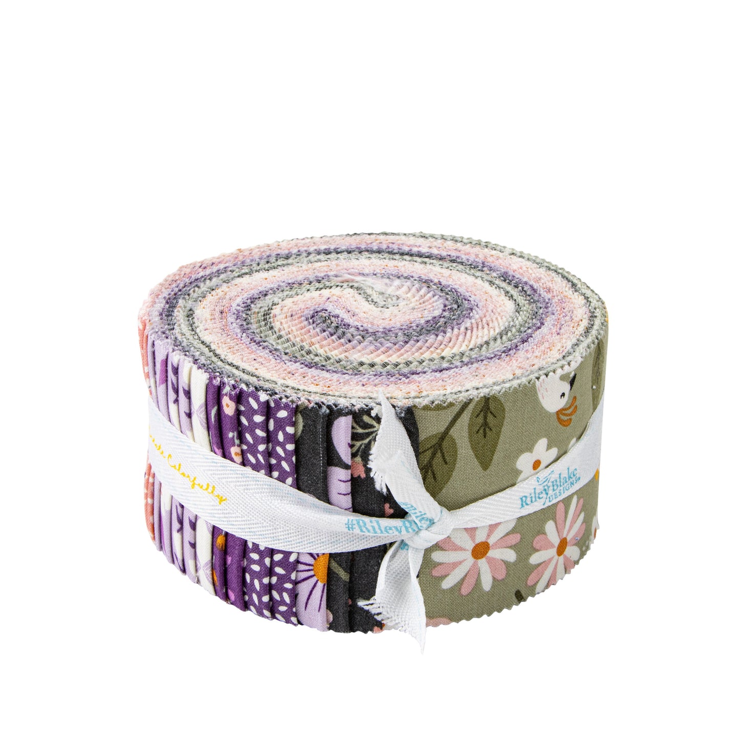 Let It Bloom Rolie Polie by Riley Blake | Designed by Little Forest Atelier | 2.5" strips