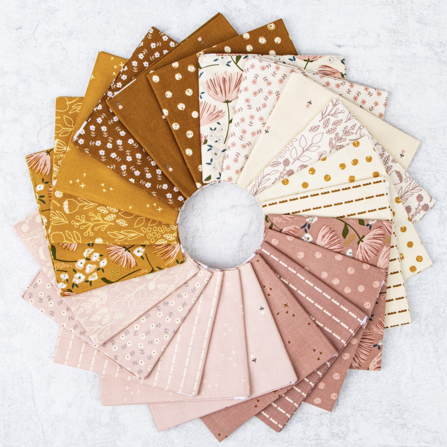 Blush n' Butterscotch Fabrics by Simple Simon & Company