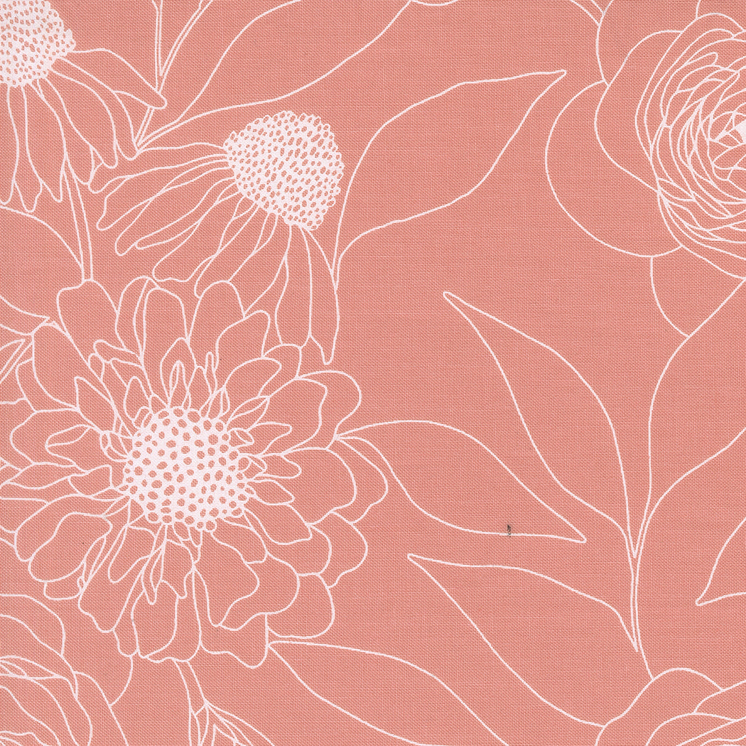 Etched Floral Camellia | Botany Fabric Collection | Designed by Alli K Design | Moda Fabrics | 11557 15