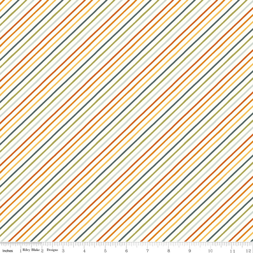 Happy Fall Days Stripes Multi |C16346-MULTI