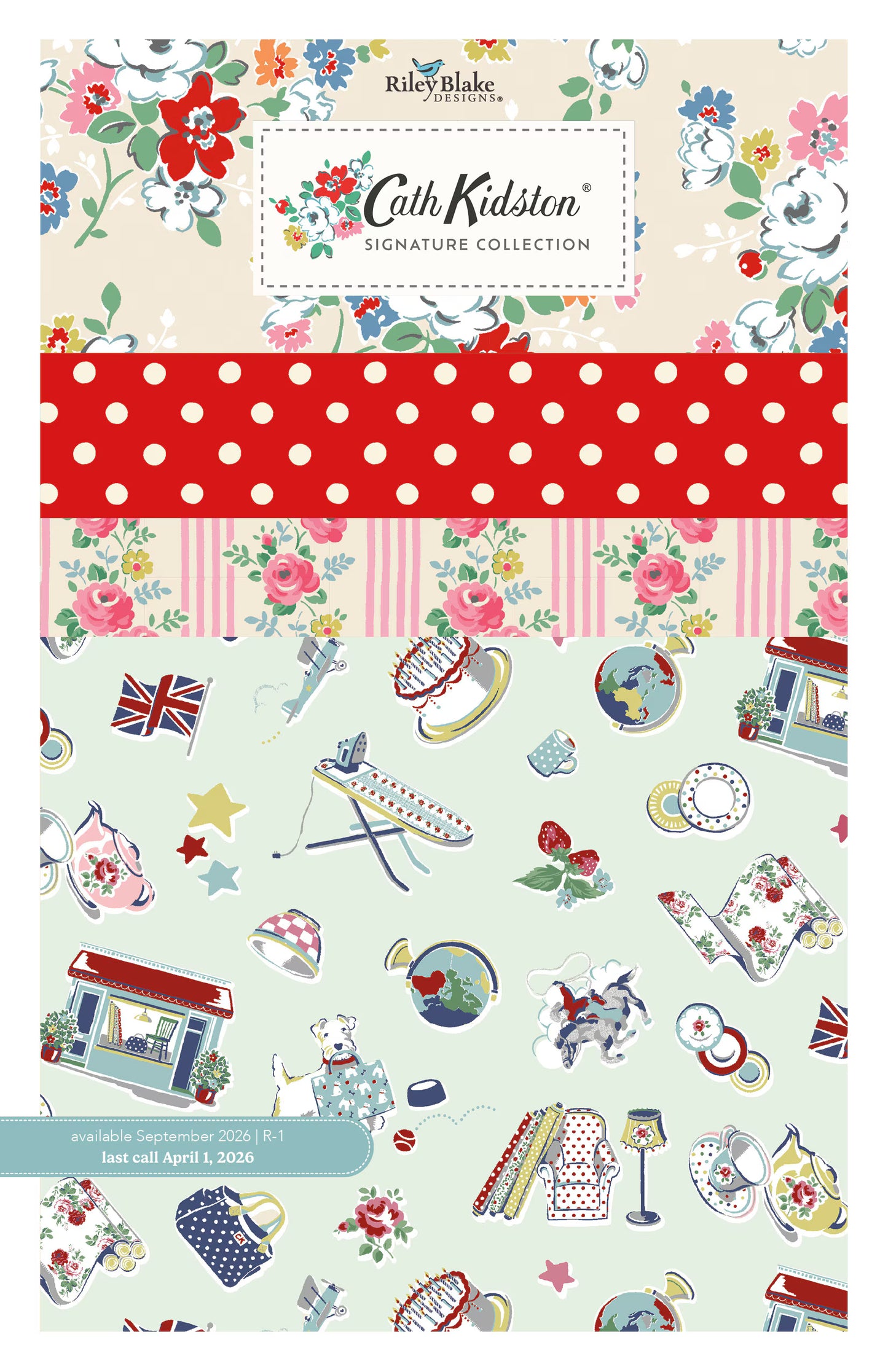PREORDER-Skip to My Lou Quilt Kit/Cath Kidston