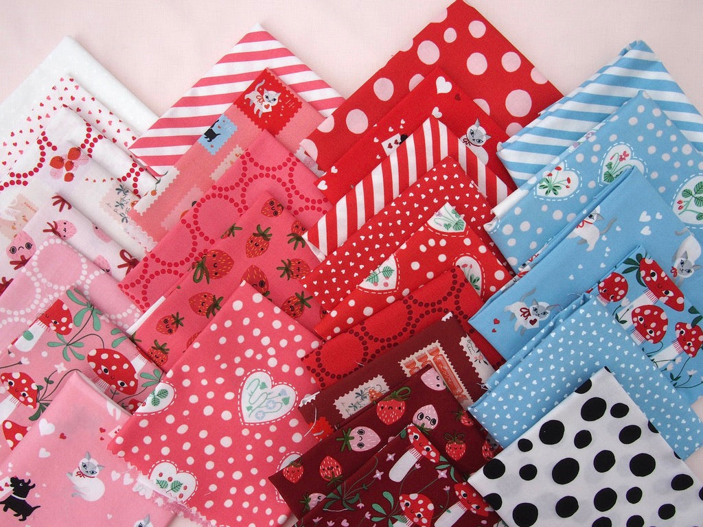 PREORDER Funny Valentine Fat Quarter Bundle | Lizzy House | Moda Fabrics