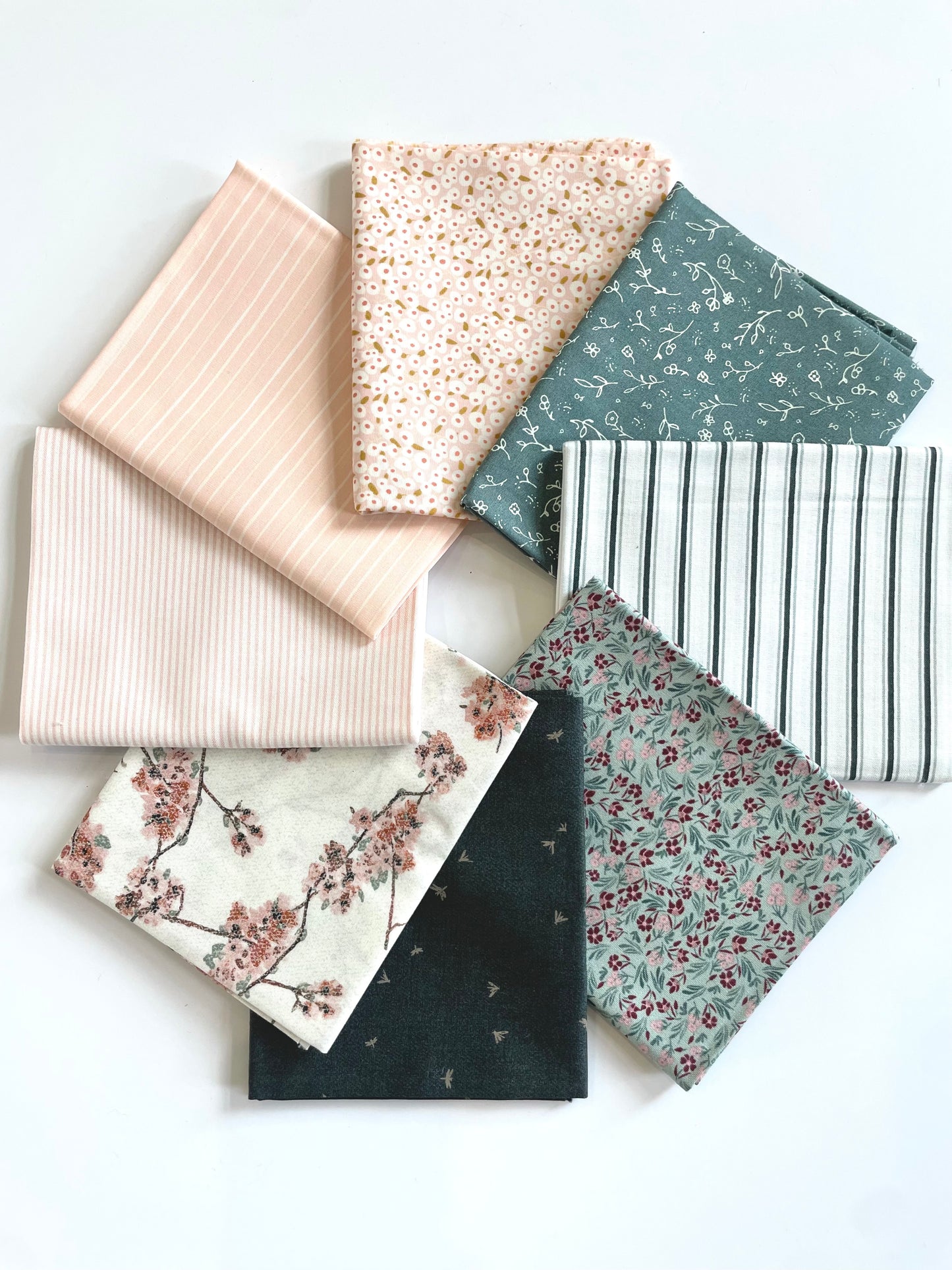 Rose Meadow fabric bundle | 8 Fabrics