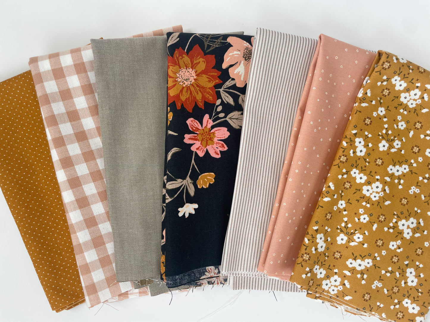Honey & Clay fabric bundle | 7 Fabrics | Curated bundle