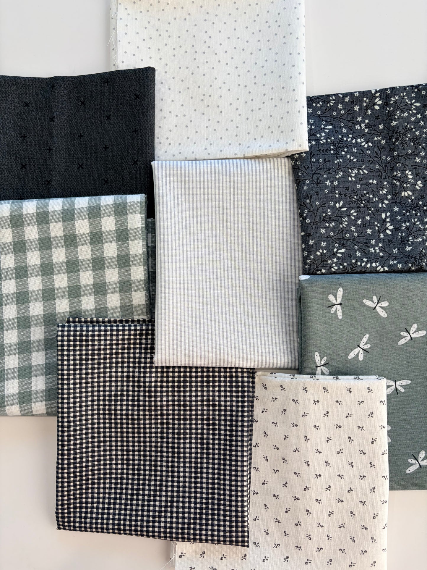 Misty Morning fabric bundle | 8 Fabrics | Curated bundle