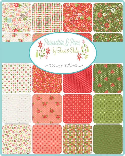 Poinsettia and Pear Layer Cake | Sherri & Chelsi | Moda Fabrics