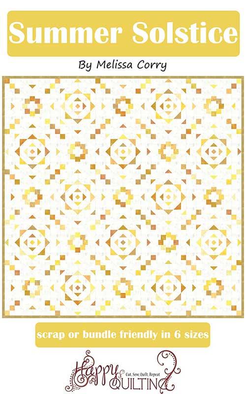Summer Solstice Quilt Pattern by Happy Quilting - Paper Pattern