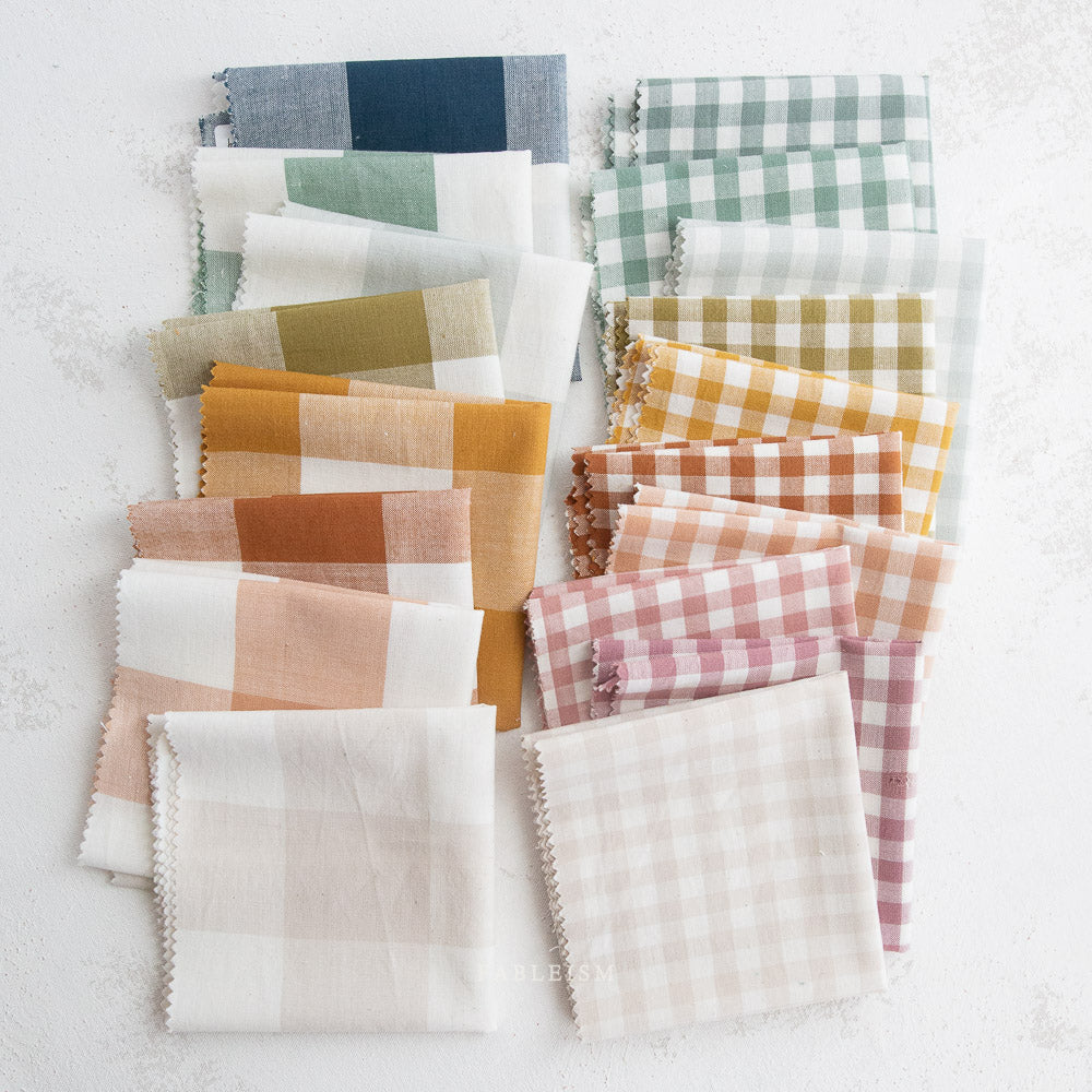 Camp Ginghams Fat Quarter Bundle by Fableism Supple Company | 19 prints