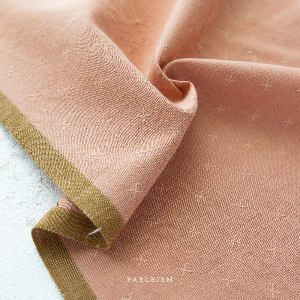 Sprout Woven - Fableism Fabrics | Rose Clay | FSW-135