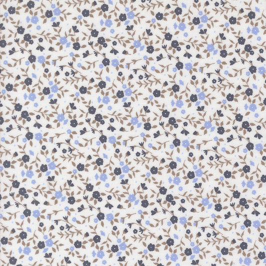 Tiny Floral Toss Small Floral - Cloud Indigo | Sun Drenched Fabric Collection | Designed by Sweetfire Road | Moda Fabrics | 43205 25