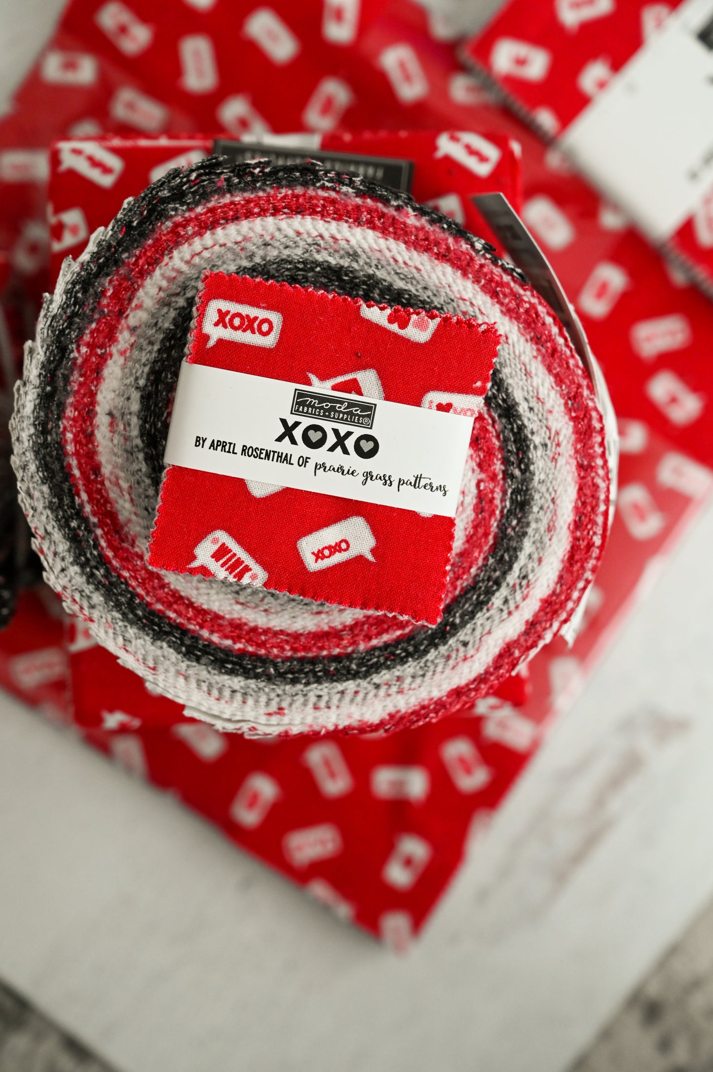 XOXO Jelly Roll by April Rosenthal for Moda Fabrics