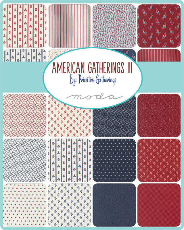American Gatherings III Fat Quarter bundle | Primitive Gatherings | Moda Fabrics
