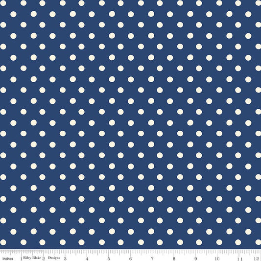 Cath Kidston® Signature Collection Button Spot Navy