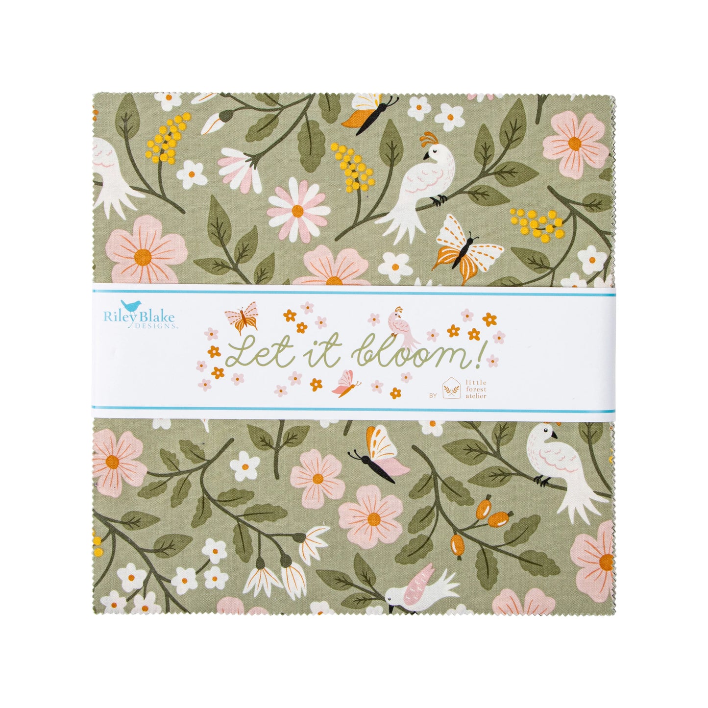 Let It Bloom 10" Stacker by Riley Blake | Designed by Little Forest Atelier |  10" squares