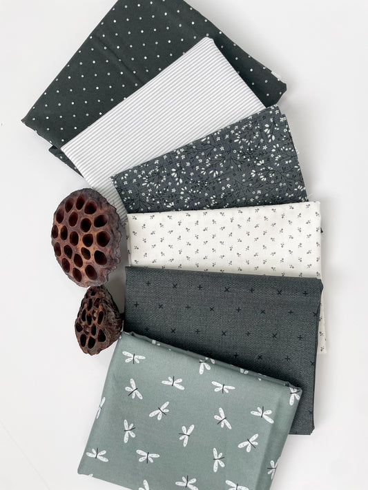 Mist & Moths fabric bundle | 6 Fabrics | Curated bundle