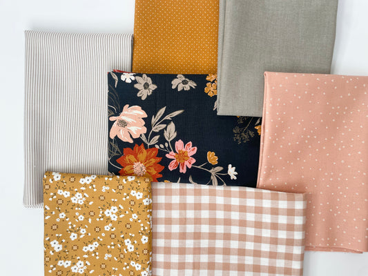 Honey & Clay fabric bundle | 7 Fabrics | Curated bundle