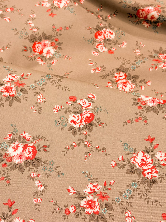 Main Floral - Stone | Lyda Rose Collection | Bunny Hill | Moda Fabrics | 307022