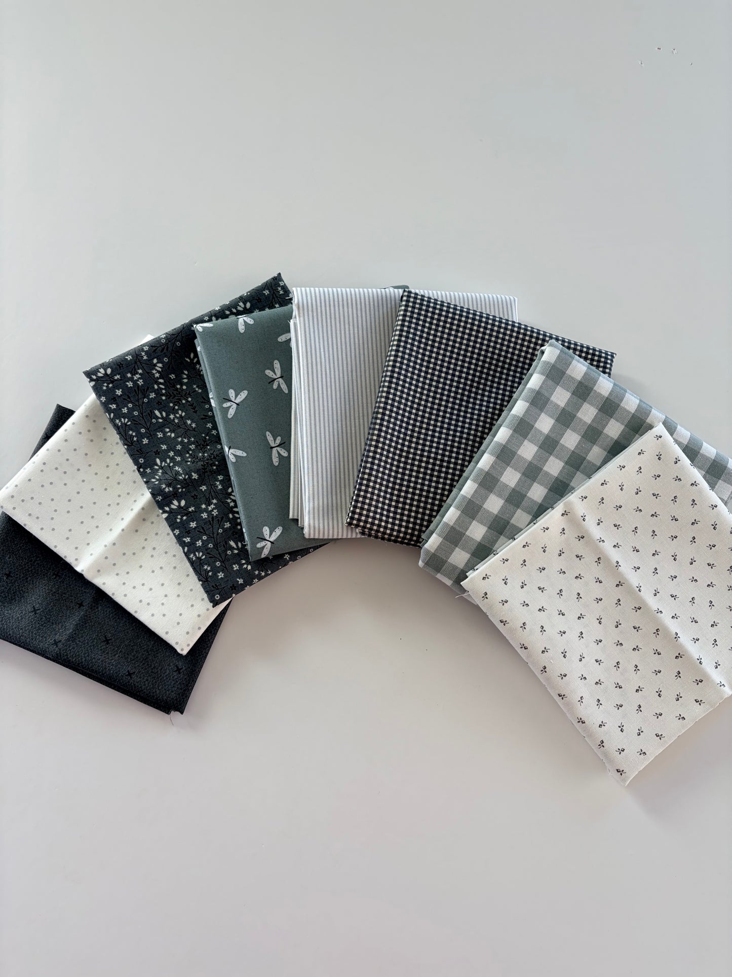 Misty Morning fabric bundle | 8 Fabrics | Curated bundle