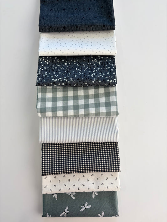 Misty Morning fabric bundle | 8 Fabrics | Curated bundle
