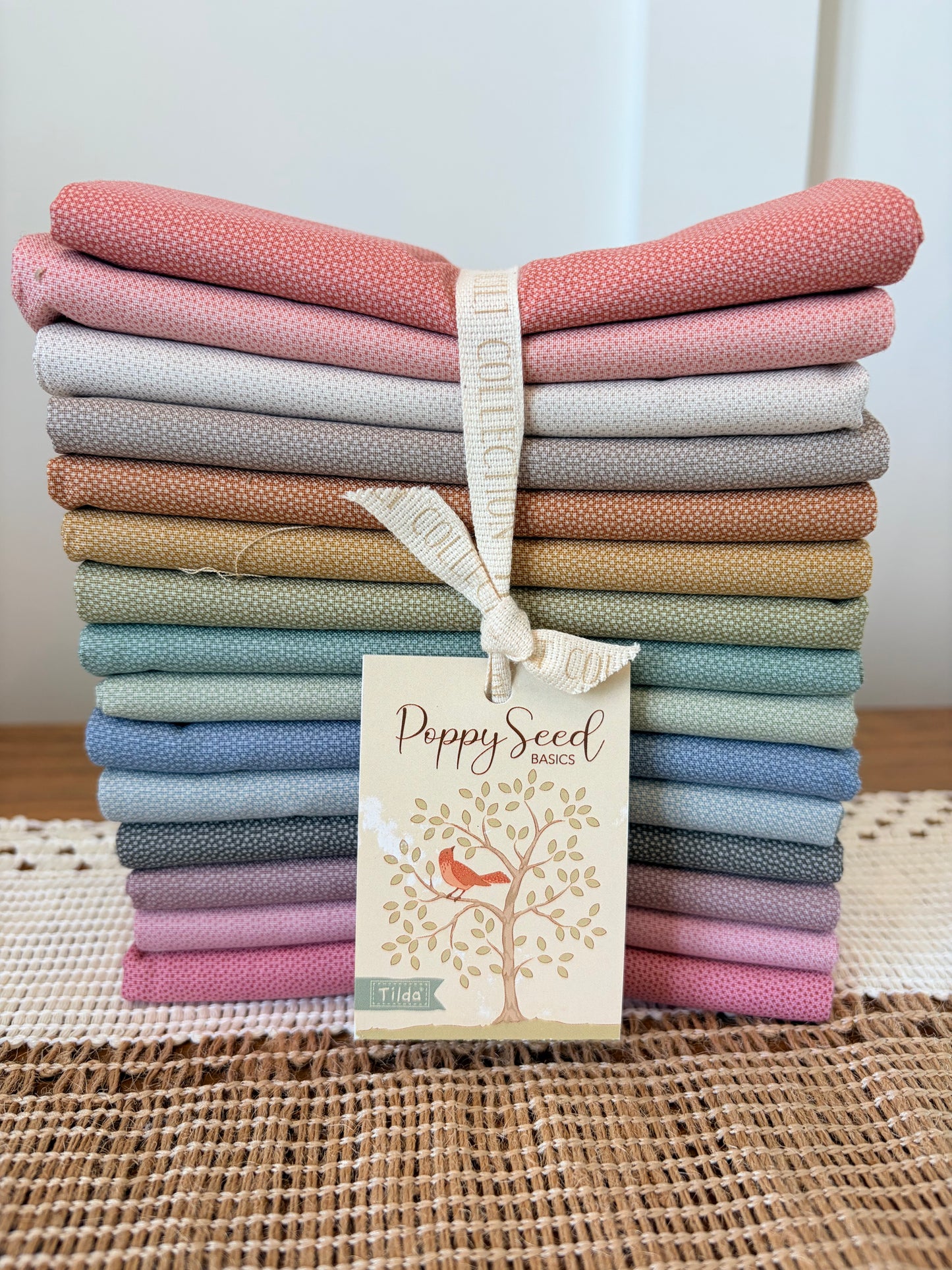 Creating Memories | Poppy Seed Collection | Tilda Fabrics | Fat Quarter Bundle | 15 Fabrics