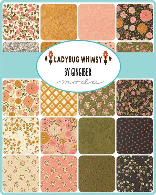 PREORDER Ladybug Whimsy fat quarter bundle | Gingiber | Moda Fabrics