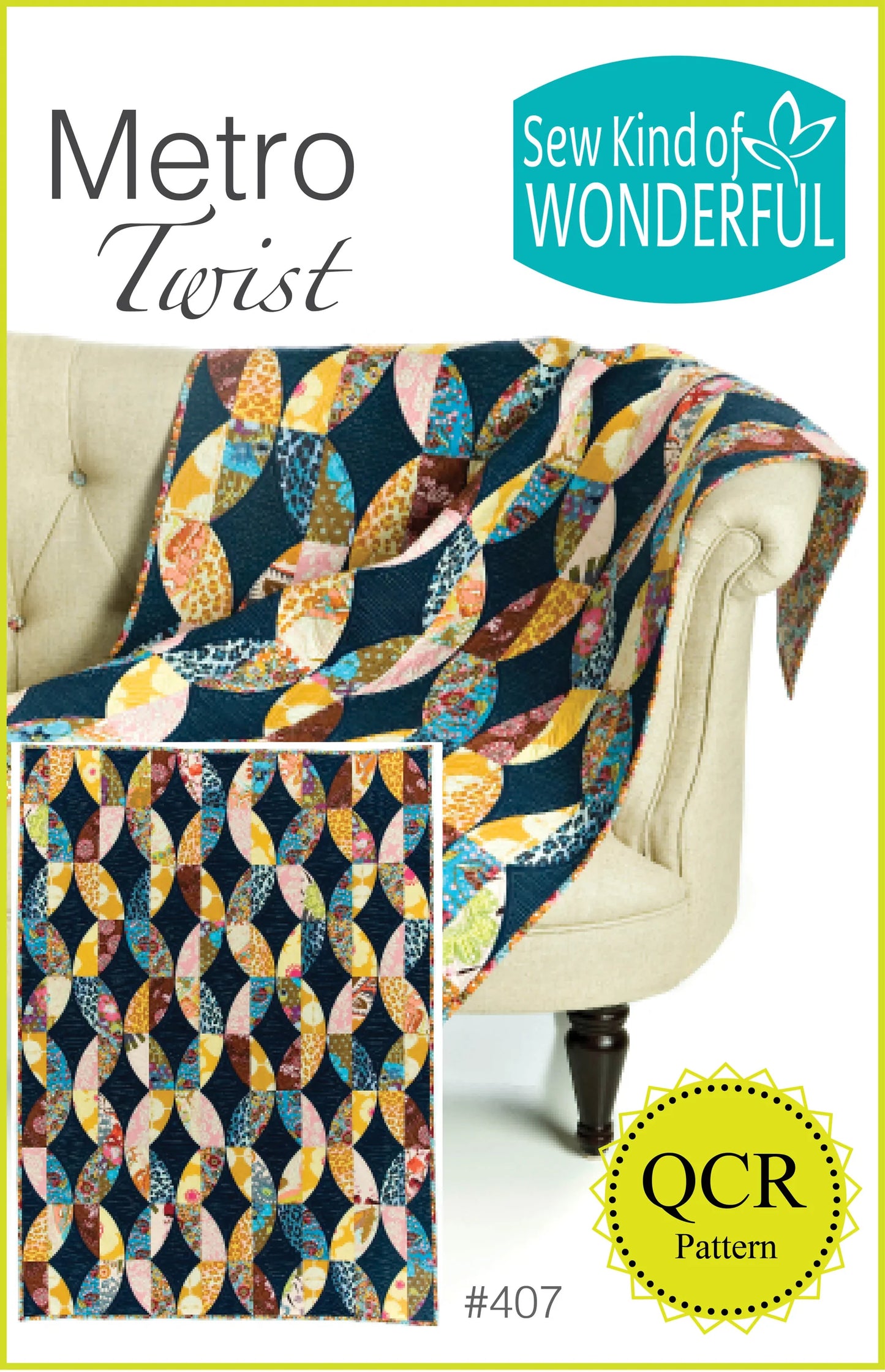 Metro Twist Quilt Pattern by Sew Kind of Wonderful - Paper Pattern