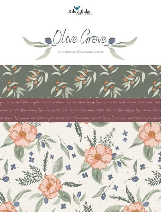 PREORDER: Olive Grove Fat Quarter Bundle: FQ-16630-24