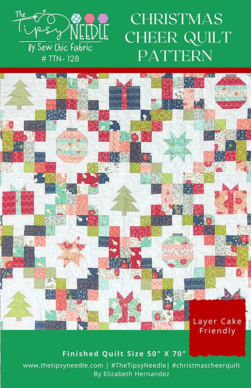 Christmas Cheer Quilt Pattern | The Tipsy Needle | Paper Copy