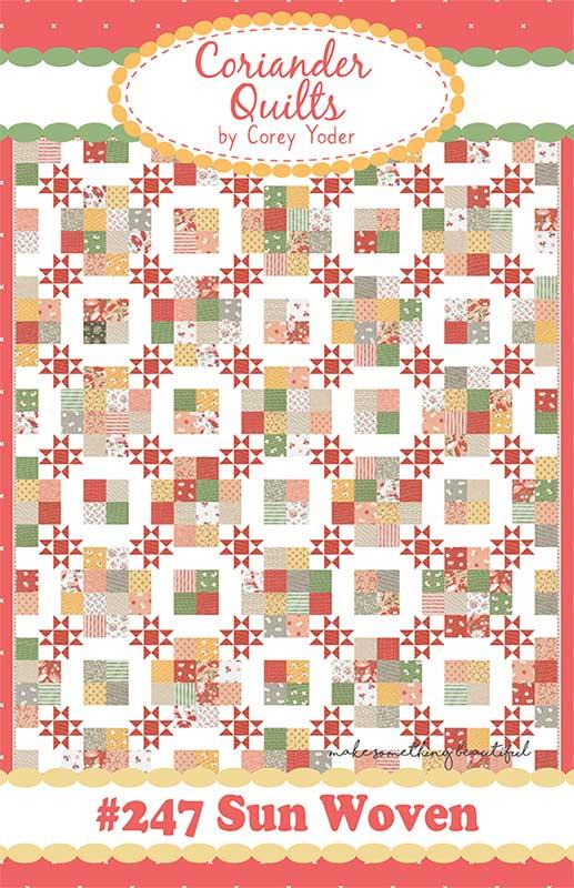 Sun Woven Quilt Pattern | Coriander Quilts | Paper Copy
