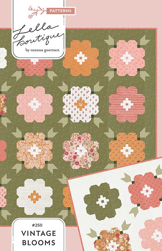 Vintage Blooms Quilt Pattern by Lella Boutique - Paper Copy