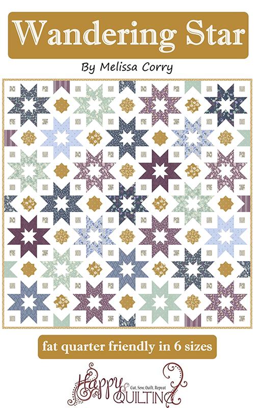 Wandering Star Quilt Pattern by Happy Quilting - Paper Pattern