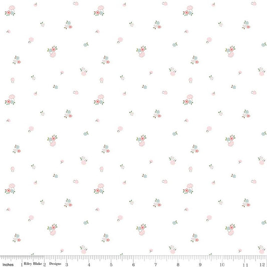 Whimsical Woodland Mushrooms White