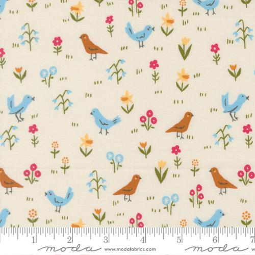 Bird Park Novelty Animals in Dove | Animal Park Fun Collection | Designed by Stacy Iest Hsu for Moda Fabrics | 20963 11
