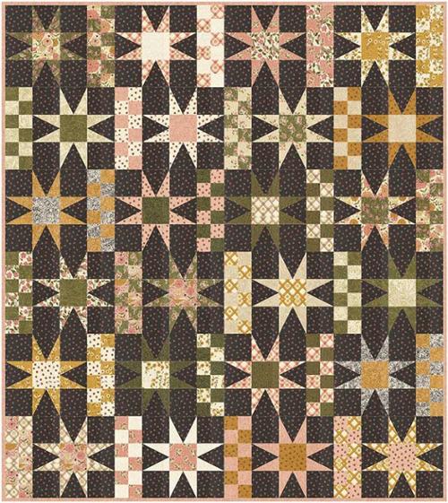 Patchwork Star Quilt Pattern by Gingiber - Paper Copy