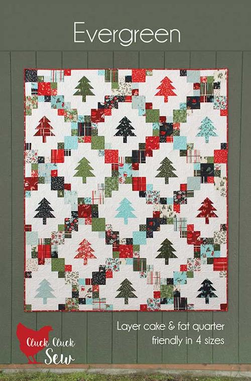 Evergreen quilt pattern | Cluck Cluck Sew | Paper copy