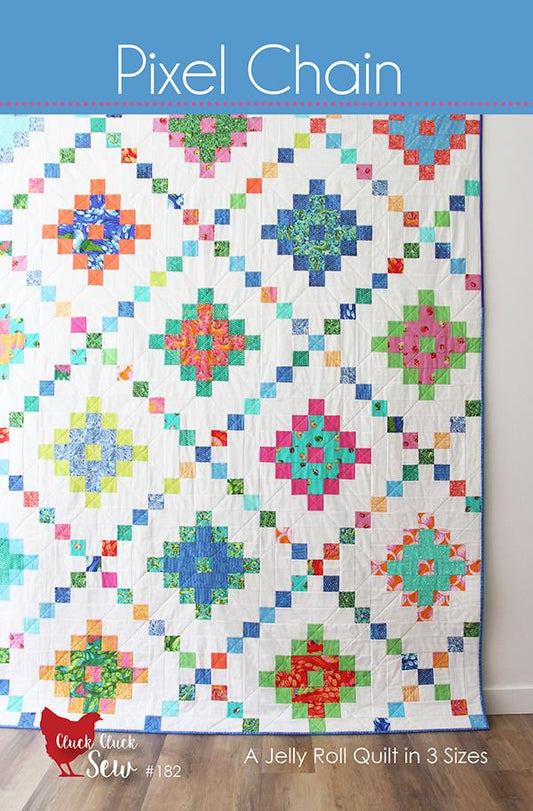 Pixel Chain Quilt Pattern by Cluck Cluck Sew  - Paper Pattern