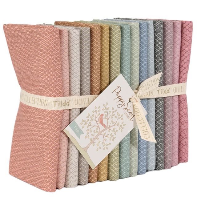 Creating Memories | Poppy Seed Collection | Tilda Fabrics | Fat Quarter Bundle | 15 Fabrics