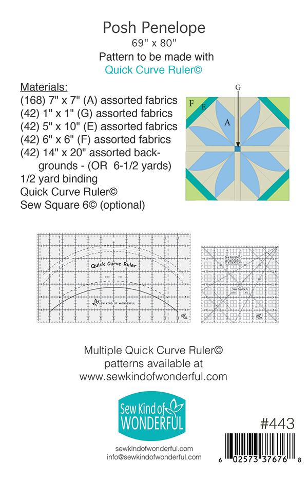 POSH Penelope Quilt Pattern by Sew Kind of Wonderful - Paper Pattern