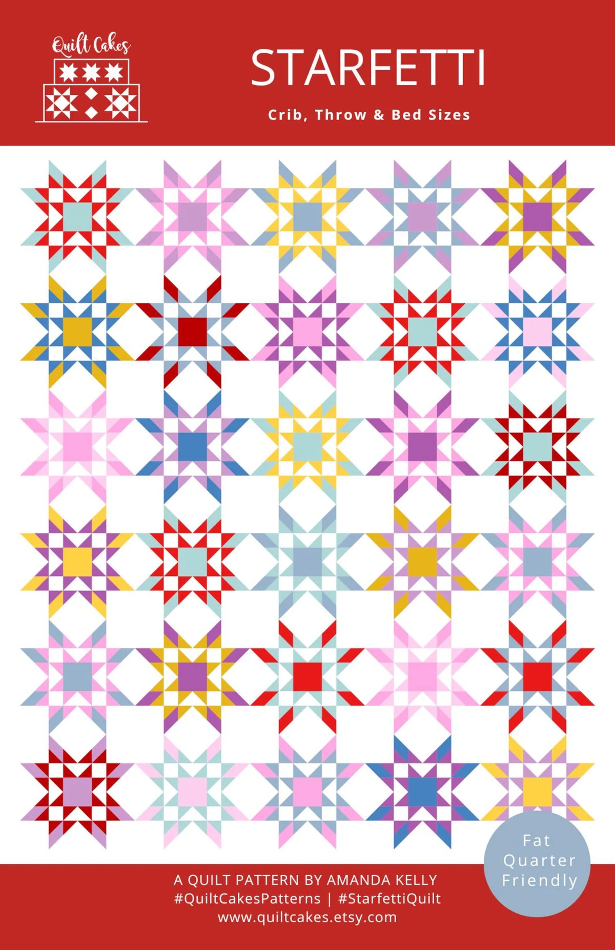 Starfetti Quilt Pattern | Quilt Cakes | Paper Copy