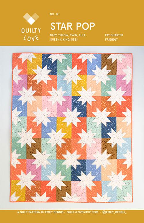 Star Pop Quilt Pattern by Quilty Love - Paper Pattern