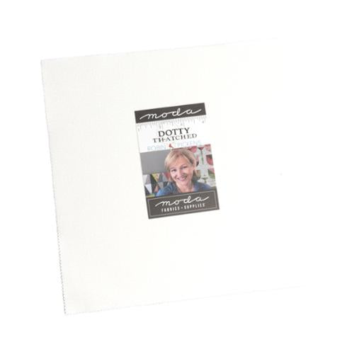Dotty Thatched White Layer Cake | Robin Pickens | Moda Fabrics