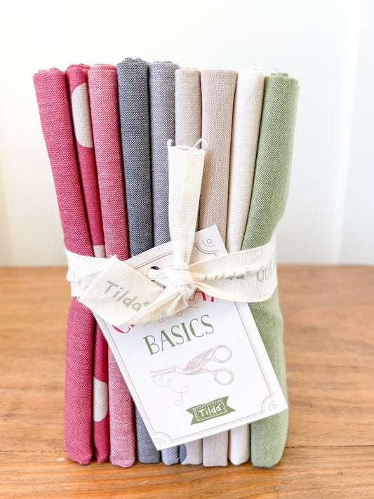 Winter Hues | Seasonal Chambray FQB | Tilda Fabrics | 9pc
