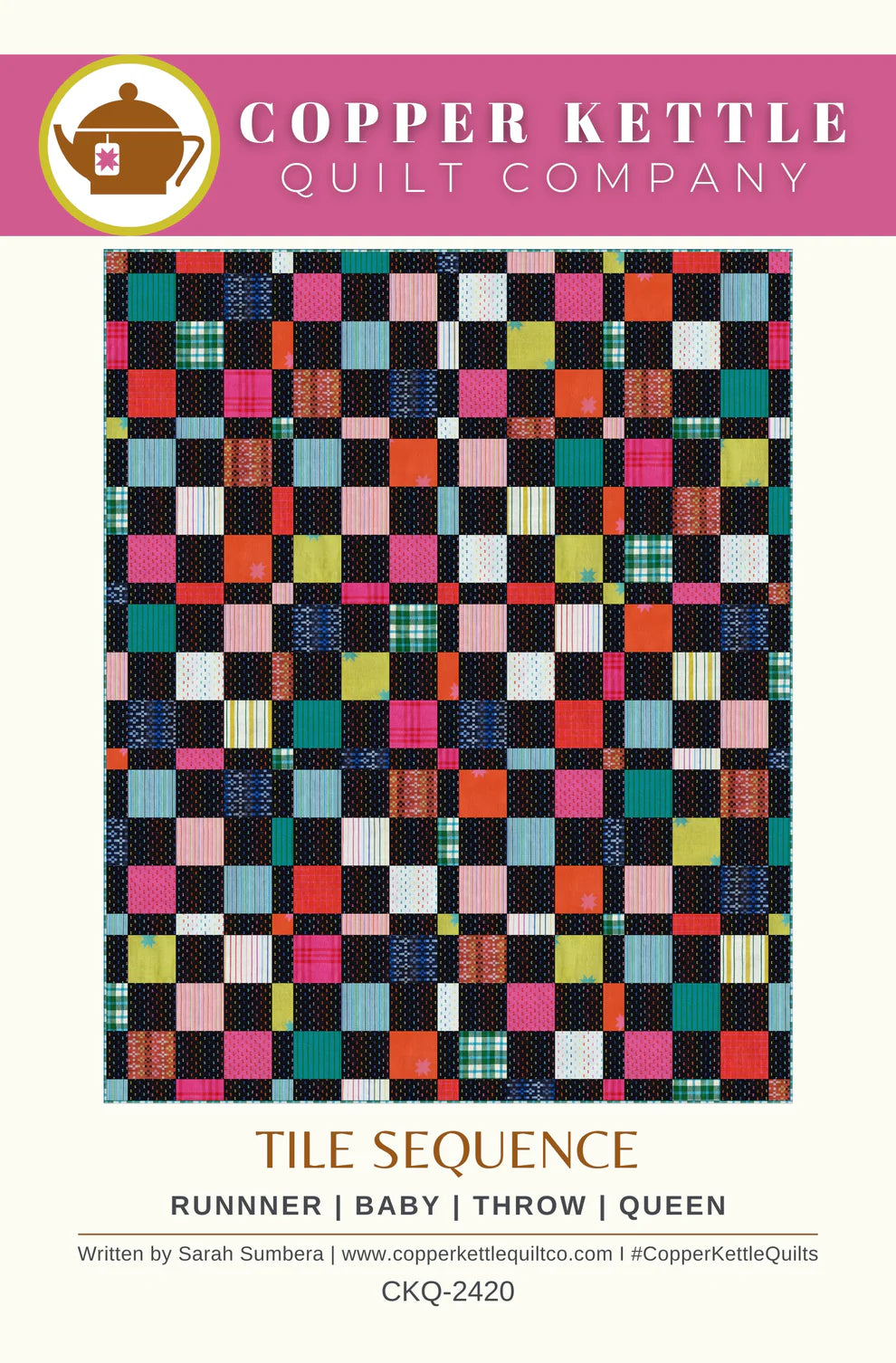 Tile Sequence Quilt Pattern by Copper Kettle Quilt Company - Paper Pattern