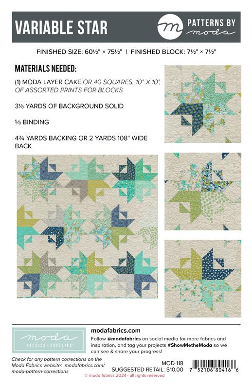 Variable Star Quilt Pattern